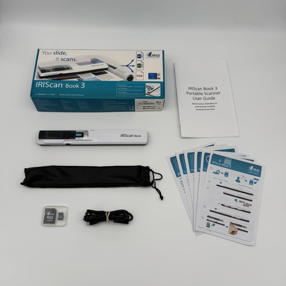 IRIScan Book 3 Portable Handheld Scanner